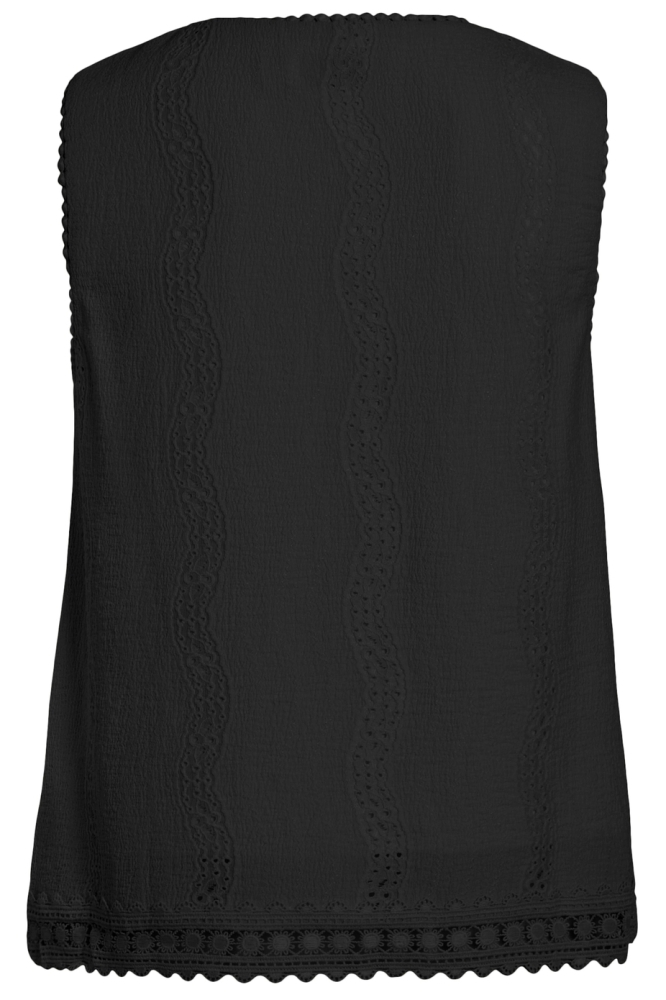 VITORTENA O-NECK S/L TOP 14106582 BLACK BEAUTY